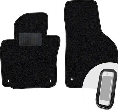 Produktbild von moto-MOLTICO Vorne Fußmatten Auto Velours Autoteppiche Schwarz Automatten Set 2-teilig passend für VW Golf V Jetta V 2003-2010