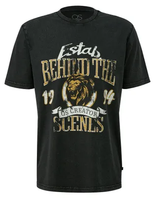 Produktbild von s.Oliver 2174240.99D0.L, T-Shirt, Erwachsener, Männlich, Schwarz, L, Kurzärmel
