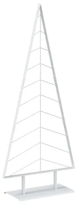 Obrázok produktu pre vidaXL Kovový vianočný stromček s podstavcom KUOPIO, 210 cm, oceľ, biela