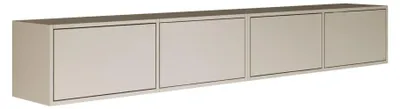 TV-Möbel 200 cm Cashmere, schwebend, Push-to-Open, 4 Klappen