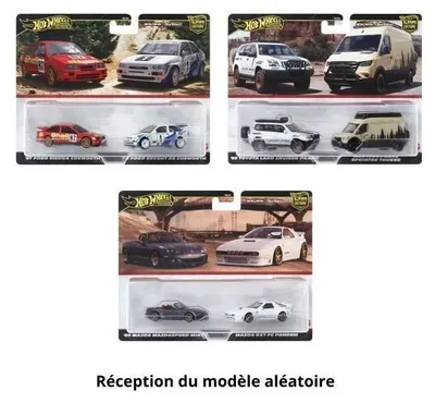 Produktbild von Hot Wheels Premium Car Culture 2er-Pack, Spielzeugautos für erwachsene Sammler, Auto, 3 Jahr(e), Kunststoff, Metall, Gemischte Farben