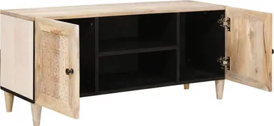 Obrázok produktu pre vidaXL TV skrinky s policou Biela 105 x 33 x 46 cm Materiál na báze dreva