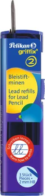 Obrázok produktu pre Pelikan 960476 griffix® vodítka pre ceruzku 2 mm HB čierne Balenie 3 ks
