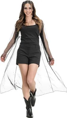 Produktbild von Mesh Jacke Sommer Festival lang schwarz