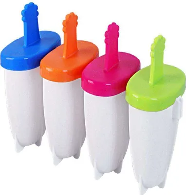 Produktbild von ORION Eisformen 4 Eis Pop Macher Eiscreme Halter Wassereis 4 Stück BPA Frei