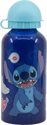 Obrázok produktu pre Disney, 400 ml detská športová fľaša Stitch Collection Palms, modrá