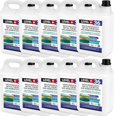 Produktbild von Dichtsungsmittel Flüssig 50L für Beton und Zementestriche, Mörtelzusatzmittel, Belüftungsmittel RM36
