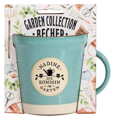 Produktbild von Garden Collection Becher aus Steinzeug, Rustikale Kaffeetasse Tasse -für Nadine