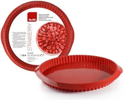Zdjęcie produktu dla Silikonowa forma do ciasta 28x3cm czerwona