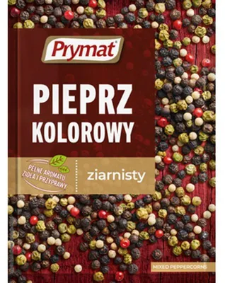 Zdjęcie produktu dla Prymat Pieprz Kolorowy Mieszanka Ziaren 15 g