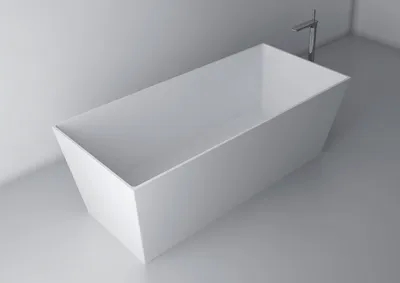 Obrázek produktu pro KVADRIE - Vana z litého mramoru, 159x65x55cm, bílá