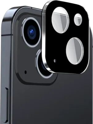 Produktbild von Techsuit Full Glass Kameraschutz für Apple iPhone 15/15 Plus - Schwarz