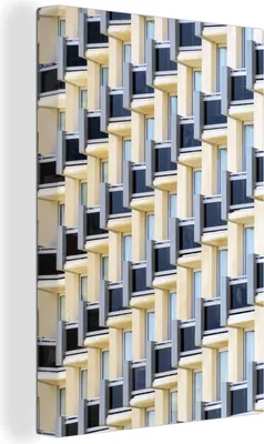 Zdjęcie produktu dla OneMillionCanvasses® - Obraz na płótnie - 90x140 cm, zbliżenie wieżowca w Tel Awiwie, dekoracja ścienna - zdjęcie na płótnie - obraz na drewnianej ramie - dekoracja ścienna - sypialnia