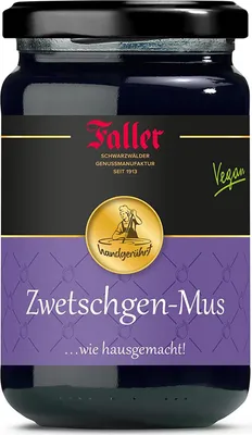 Produktbild von Faller Zwetschgen-Mus: Traditioneller Schwarzwälder Genuss, 330g Handwerkskunst