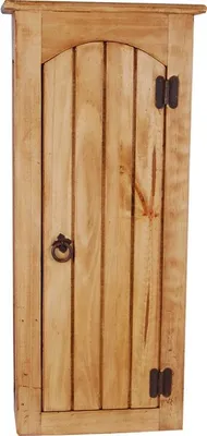 Produktbild von MiaMöbel Hängeschrank Mexico Möbel 35x78x20 cm Landhausstil Massivholz Pinie Honig