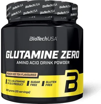 Image de Glutamine - Biotech USA - Glutamine zéro (300g) - Saveur Ice Tea Pêche