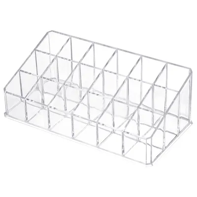 Produktbild von Lippenstift Aufbewahrungsbox sparen Platz transparent 12.12.36 Gitter Frauen Make -up Lipglasur Halter täglich-Größen:M