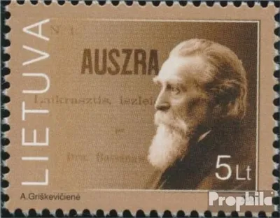 Produktbild von Briefmarken Litauen 2001 Mi 779 (kompl.Ausg.) postfrisch Basanavicius