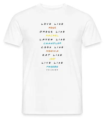 Produktbild von Spreadshirt Friends Sei Wie Sie Männer T-Shirt, XL, Weiß