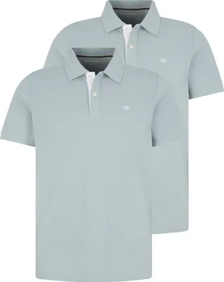 Produktbild von Tom Tailor Herren Poloshirt kurzärmlig Regular Fit aus nachhaltiger Baumwolle mit Logo-Stickerei