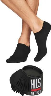Produktbild von H.I.S. Sneakersocken Basic Damen & Herren Uni, für Business & Freizeit 8 -teilig 8x schwarz Größe 35/38