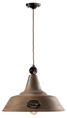 Obrázek produktu pro Ferroluce Grunge vintage závěsné světlo Ø 45 cm kulaté