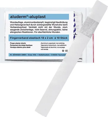 Immagine prodotto di SÖHNGEN 1009192 benda per dita aluderm®-aluplast - elastica, 18 x 2 cm, 10 pezzi