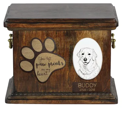 Zdjęcie produktu dla Kuvasz - urna na prochy psa, personalizowana urna ze zdjęciem, urna ze zdjęciem psa marki Art-Dog