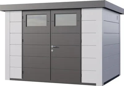 Produktbild von Telluria Metallgerätehaus Classico 3024-weiß/weiß
