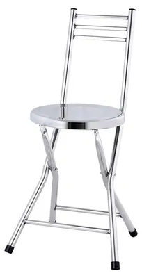 Produktbild von Faltbarer, runder Hocker mit Rückenlehne