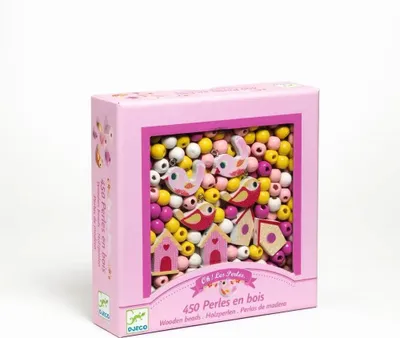 Produktbild von Djeco Schmuck basteln: Wooden beads, bird