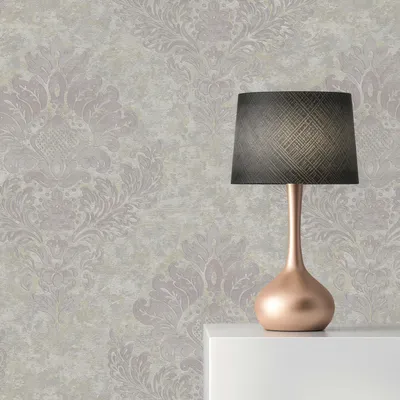 Produktbild von TADESSI Tapete Barock Giulia M1-No.636 Vliestapete Weiß Rosa Tapete mit Ornamenten Wohnzimmer Schlafzimmer Küche