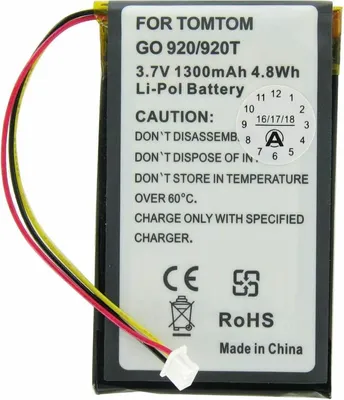 Produktbild von Akku passend für TomTom Go920, Go920T, AHL03713100