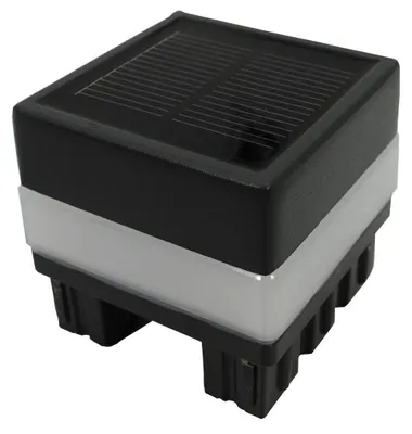 Produktbild von LED Solarkappe Pfostenkappe Alupfosten Pfosten für WPC Systemzaun Zaun schwarz