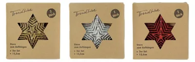 Produktbild von TrendLine Stern zum Hängen 2er Set, 12,5 cm