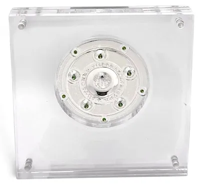 Produktbild von Bundesliga Meisterschale Acrylrahmen 70 mm Meistergravur 2026