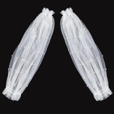 Produktbild von Abnehmbare Puffärmel – Puffärmel – Applikationen an den Kanten – Accessoire für Brautkleider – Polyester – Abnehmbar – Brautärmel