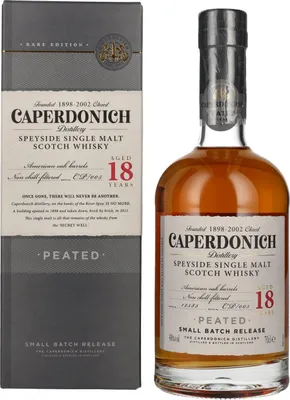 Produktbild von Caperdonich 18 Years Old PEATED Speyside Single Malt Scotch Whisky # 005 48% Vol. 0,7l in Geschenkbox