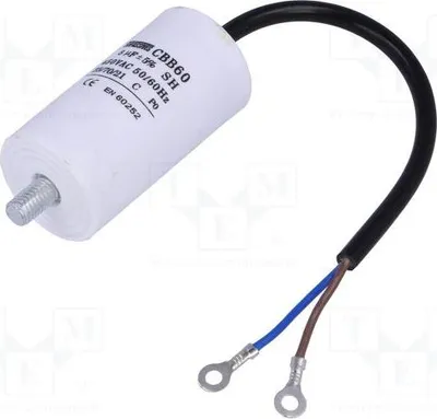 Produktbild von Kondensator: für Motoren, Betrieb; 8uF; 450V; Ø35x65mm; -25÷70°C CBB60G-8/450 Kondensatoren für Motoren