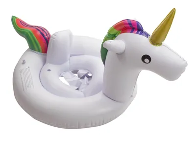Produktbild von KIK KX7562 Aufblasbarer Einhornring 70 cm - weiß