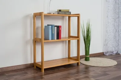 Produktbild von Regal Kiefer massiv Vollholz Erlefarben Junco 57B - 86 x 70 x 30 cm (H x B x T)