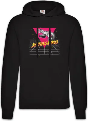 Produktbild von Urban Backwoods Synthesaurus I, Herren Hoodie, Farbe: Schwarz, Größe: S