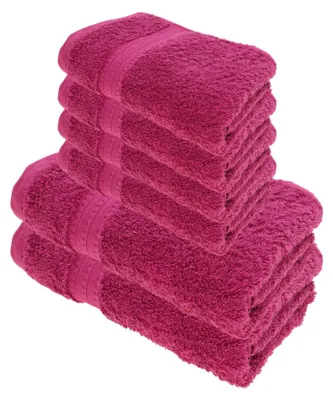 Produktbild von Julie Julsen BIO Duschtuch-Set 6 tlg. 2 Dusch- 4 Handtücher Fuchsia