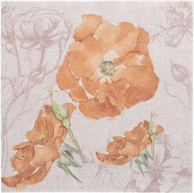 Produktbild von Servietten "ROYAL Collection" 1/4-Falz 40 cm x 40 cm nektarine "Blossom"
