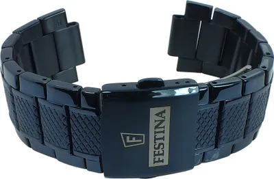 Produktbild von Festina Herren Uhrenarmband 25mm Spezial Anstoß Edelstahl blau F16887
