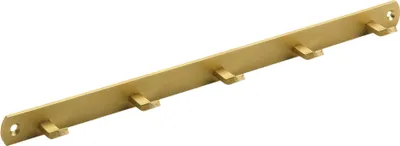 Produktbild von Hettich Garderobenleiste 5 Haken 34,0 x 2,0 x 3,0 cm gold