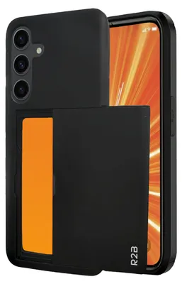 Produktbild von R2B Handyhülle mit Kartenfach für Samsung Galaxy S25 FE – Platz für 3 Karten – Inklusive Displayschutz