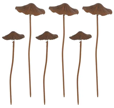 Immagine prodotto di Set di 6 decorazioni da giardino a forma di funghi, resistenti agli agenti atmosferici