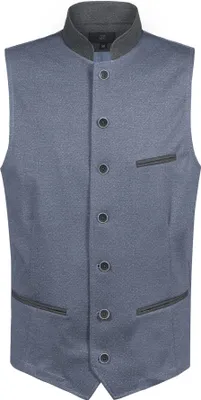 Produktbild von Greiff Corporate LANDHAUS Herren Jerseyweste Regular-Fit Blau/Grau 58