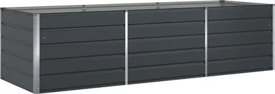 Produktbild von vidaXL Pflanzkübel Anthrazit 290 x 100 x 75 cm Verzinkter Stahl